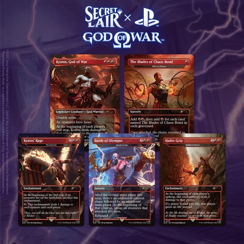 Secret Lair x Playstation: God of War: Greek (Regular) - Magic: The Gathering