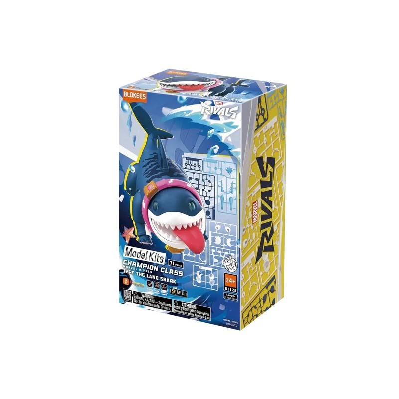 Marvel Rivals Champion Class 12 Jeff The Land Shark Model Kits | Blokees